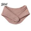Breathable Thermal Neck Wrap Warmer for Winter Cold Weather Silk Velvet Wrap Fleece Lined Accessories Elderly Gaiter with Hidden Snap Fastening