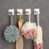 Punch-Free Wall Hooks Adhesive Towel Hanger Door Cloth Coat Holder Bathroom Kitchen Hardware Rack Bag Hook Organizer For Hanging