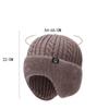 Outdoor Men Autumn Winter Knitted Hat  Casual Warm Bomber Hats Cycling Ear Protection Hats Elderly Cold Thick Cap