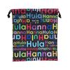 Hanna Hula Deodorant Drawstring Pouch M Size Cookie Grape Water Resistant Antibacterial Diaper Bag