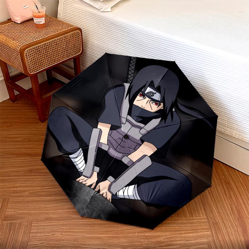 Itachi Uchiha Pattern, Automatic Folding Umbrella, Portable and Foldable Design, 8 Ribs, a Christmas or Birthday Gift.