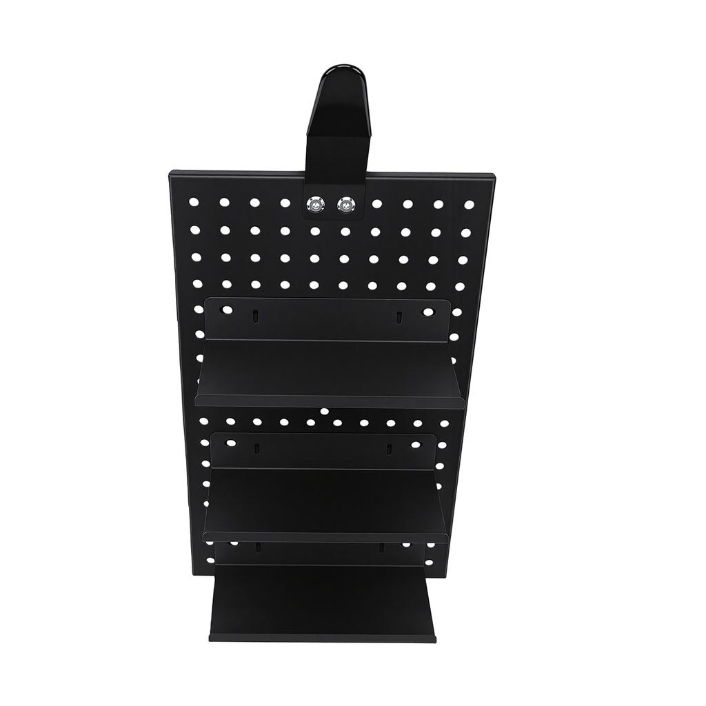 Bike Gear Pegboard Organizer Powder Coated Aluminum Alloy Wall Mount Bike Gear Storage System for Helmet Accessories