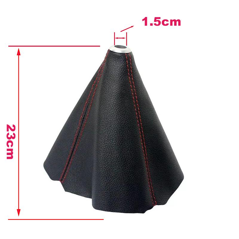 PU Leather Gear Stick Shifter Knob Cover Boot Gaiter Shift Lever Guard  Auto Universal  Manual Shift Knob Knob Shift Lever Guard