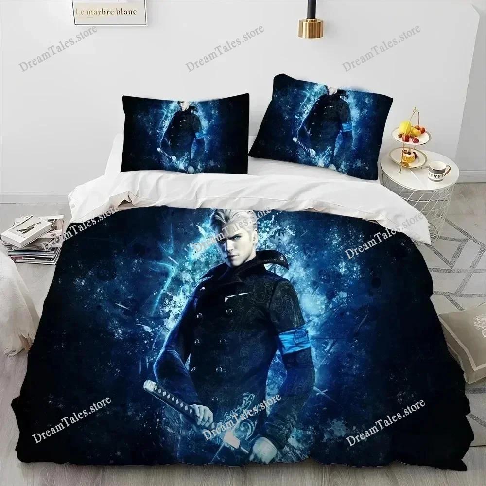New Devil May Cry DMC Bedding Set Single Twin Full Queen King Size Bed Set Adult Kid Bedroom Duvet Cover Sets 3D Print Game