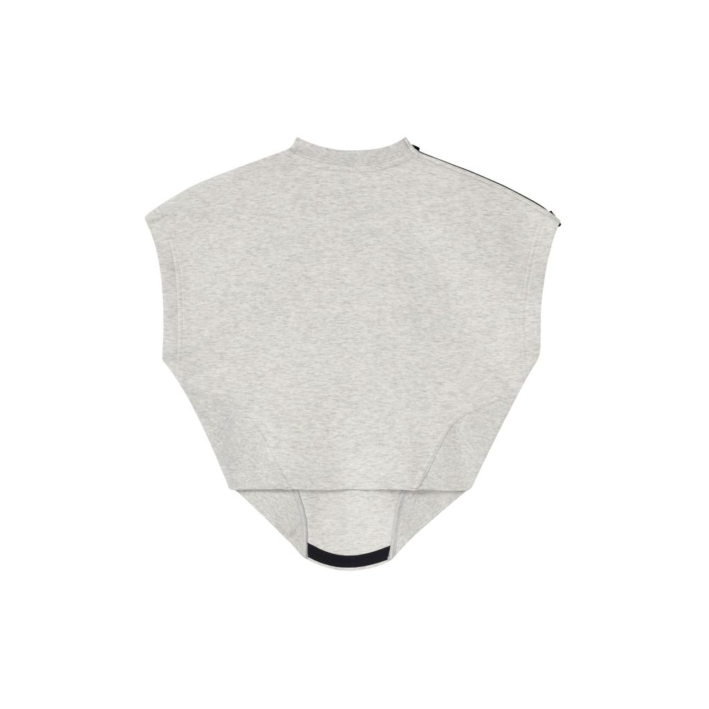 Nike Camiseta de Manga Corta con Cuello Redondo y Estampado de Logo Tech Fleece para Mujer Camisetas Gris Claro FQ1851013