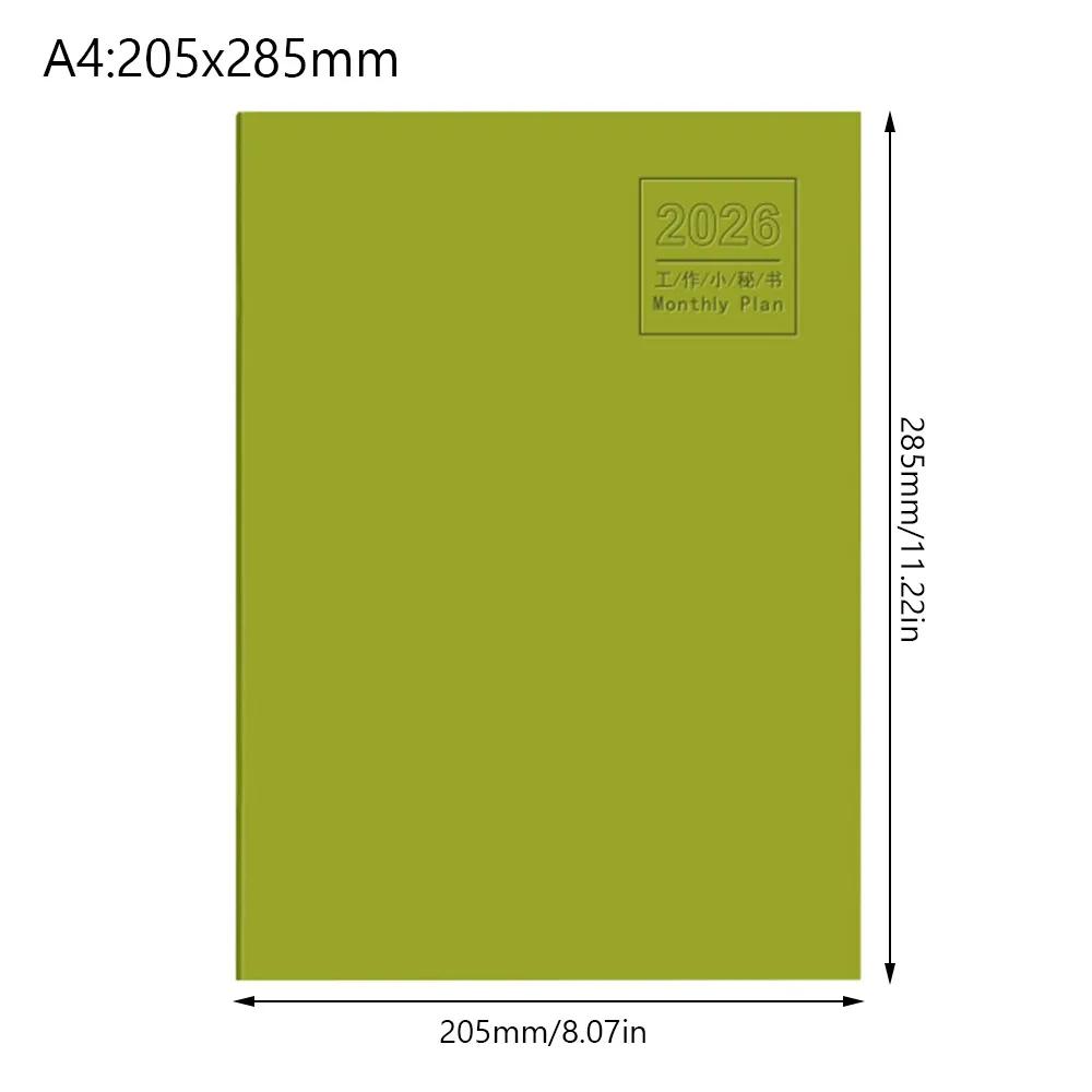 A4 A5 2026 Schedules Notebook 24 Sheets Learning Plan Planner Notebook Work Efficiency Life Check-in 2026 Calendar Planner