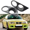 Carbon Fiber Look Car Fog Light Cover Left & Right For BMW E46 M3 2-Door 2001-06