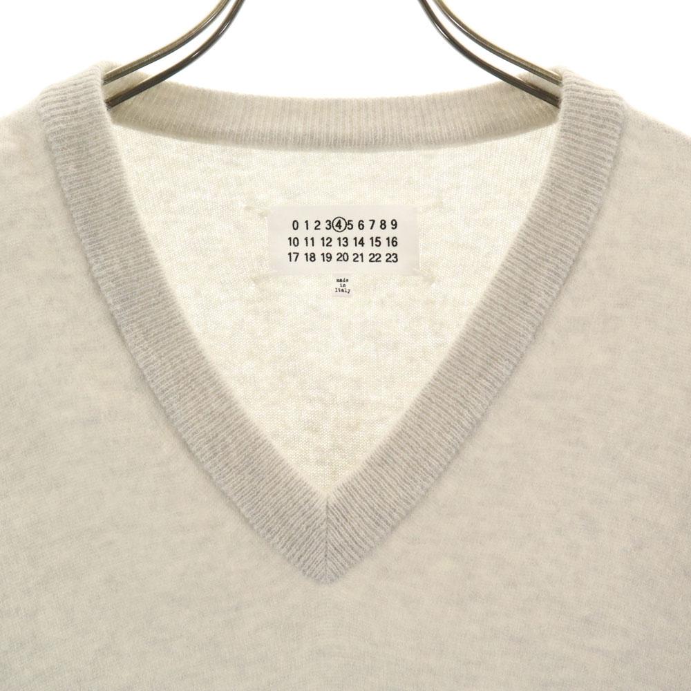 Maison Margiela Made In Italy Long Sleeve V-neck Knit One Piece S Women Used