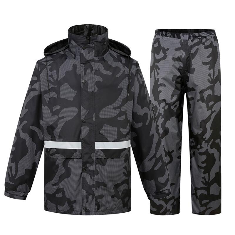 Jinho Men's Reflective Oxford Rain Suit