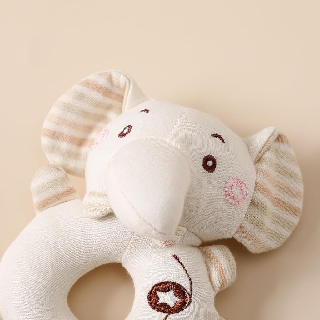 Shinse Rattle Plush Baby Toy Rattle Ring Stick Cute Cloth Toy 3 Months and Up Organic Cotton Popular Baby Gift Educational Toy Newborn Children Babies