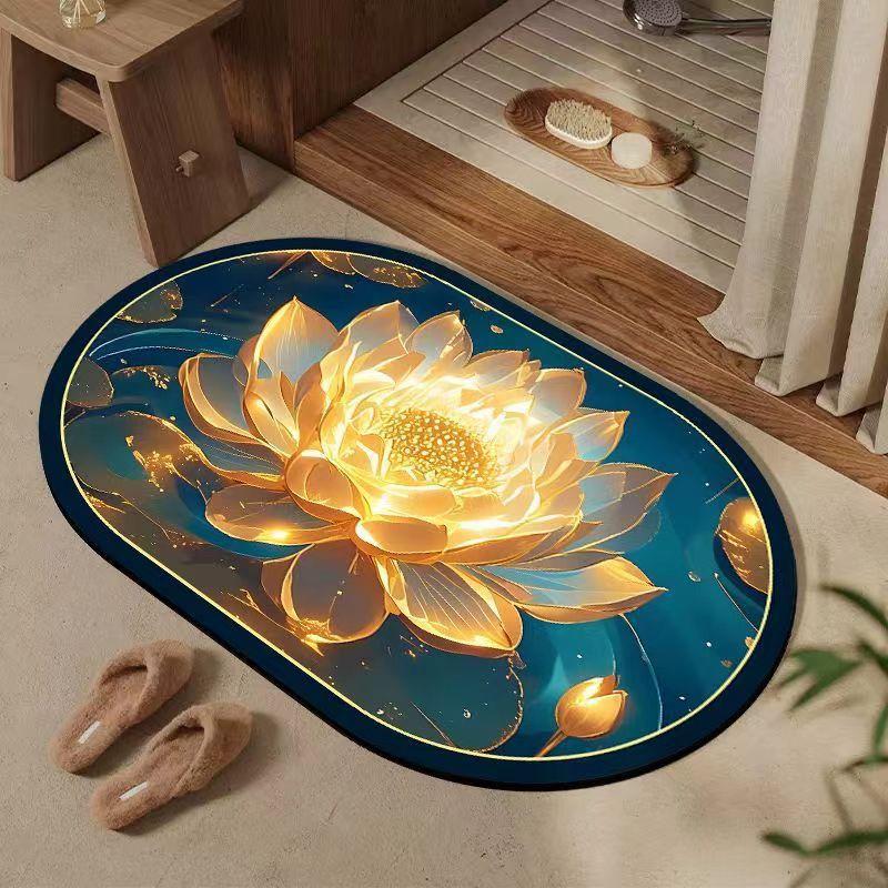 3D Pebble Floor Mat Anti Slip Mat Household Bathroom Entrance Absorbent and Anti Slip Mat