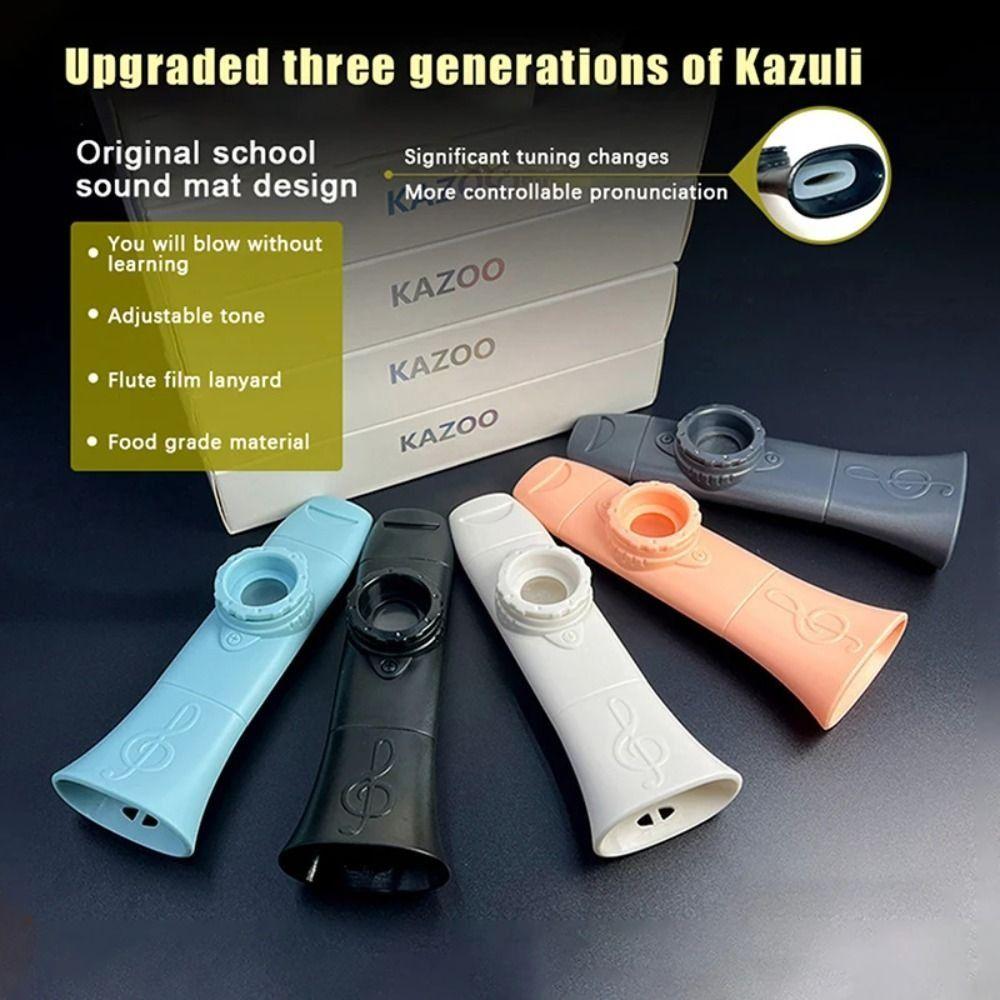 Barevný kazoo nástroj ve tvaru flétny Odolný ABS Kazoo Instrument Hudební nadšenec