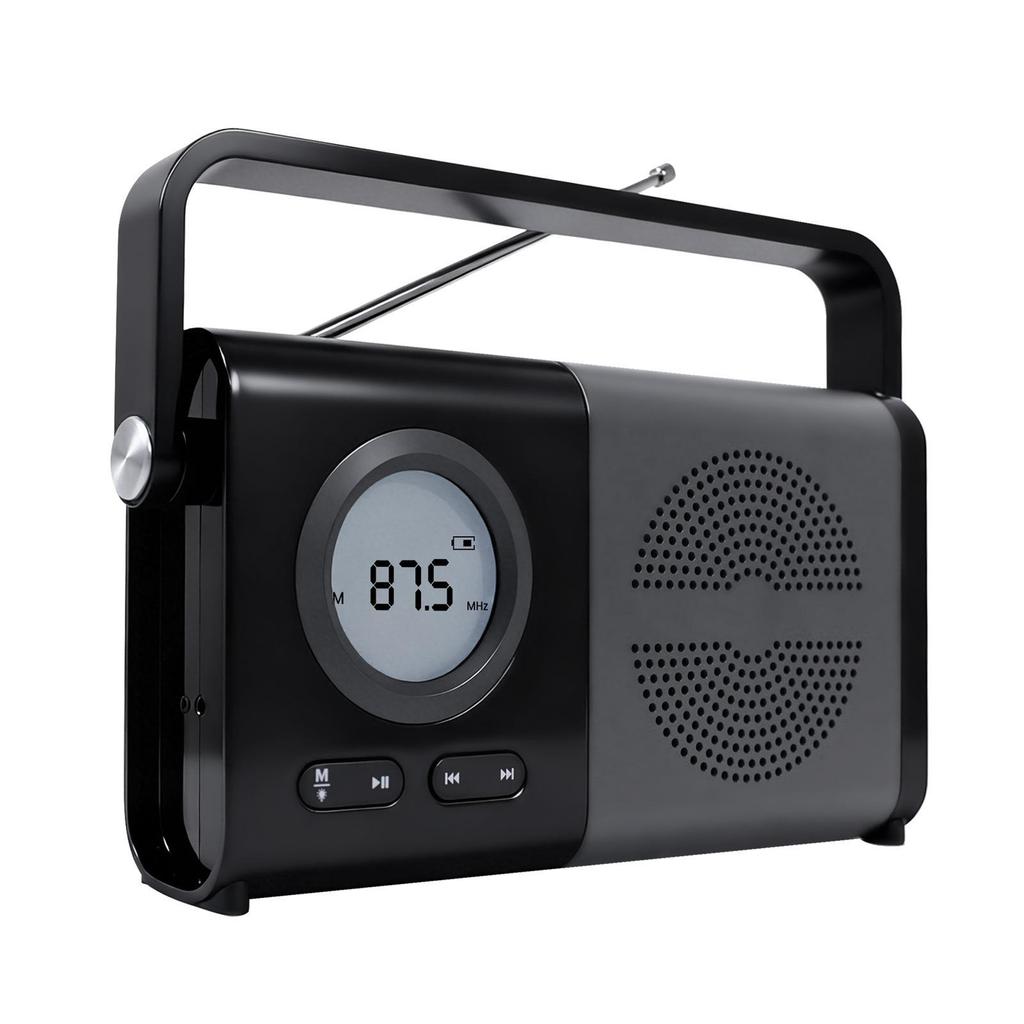 Compact Bluetooth Radio Speaker with Digital Display, USB, TF Card Slot - Ideal for Seniors