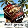 Custom Name Personalized Arsenal F.C Print Umbrella, Auto Open Close, 8‑Rib Sturdy Frame, Commute Camping Hiking Use, Birthday Gift