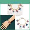 Stitch Cartoon Charm Bracelet For Girls With Zinc Alloy Finish Perfect For Friendship Gift