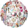Luggage Stickers 50 Pack for Suitcase Travel Decorative Decals