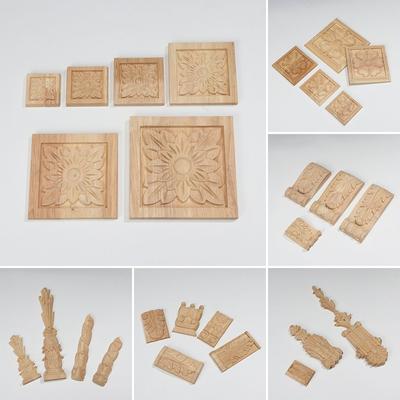 Accessories Decoration Crafts Home Decor Vintage Wood Carved Cabinet Seat Feets Furniture Foot Legs