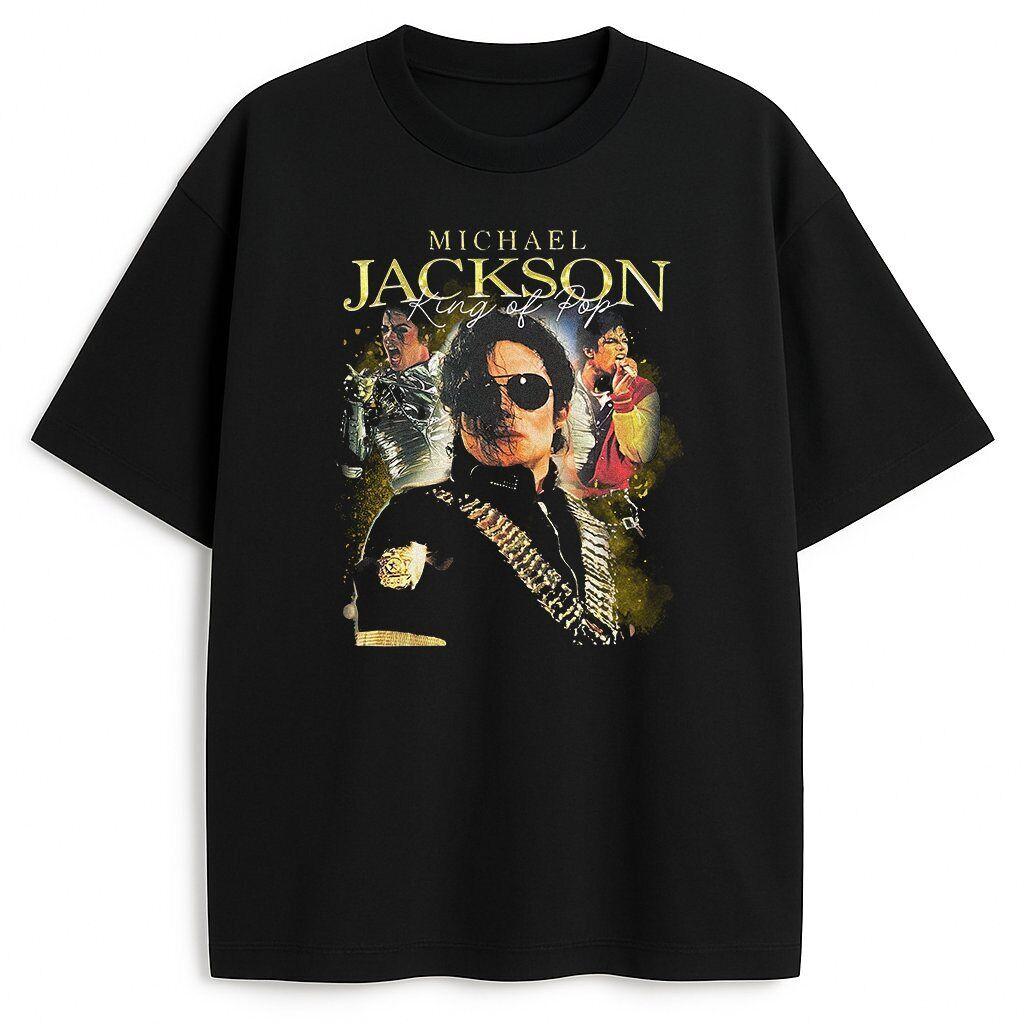 King of Pop Michael Jackson Tshirt Unisex and Women Summer Cotton Y2K Clothing Casual Fashion Round Neck Short Sleeved Streetwear