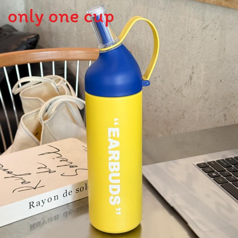 Insulated Travel Mug With Leakproof Lock And Straw For Sports And Outdoor Use