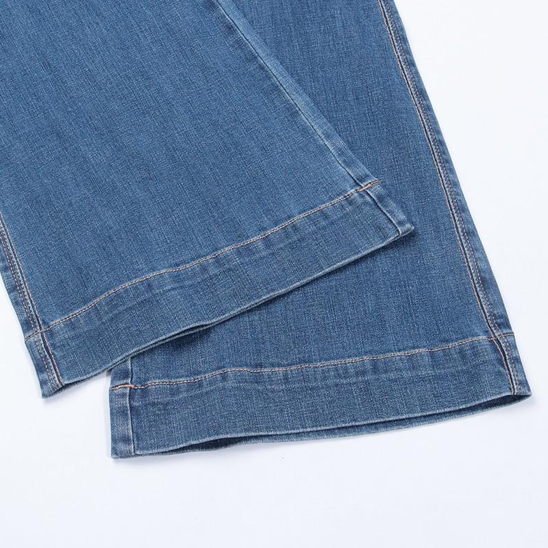 Men's Mid-rise Plus Size Flared Jeans Micro Stretch Denim Flared Pants Classic Ddesign Jeans