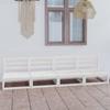 Day and Night - Day and Night 4 Seater Garden Sofa White Solid Pine Wood