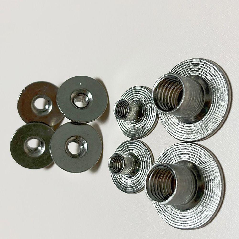 30Pcs Round Base Tee Nut M6 M8 Mounting Hardware Fastener  for Furniture Sheet Metal Woodworking