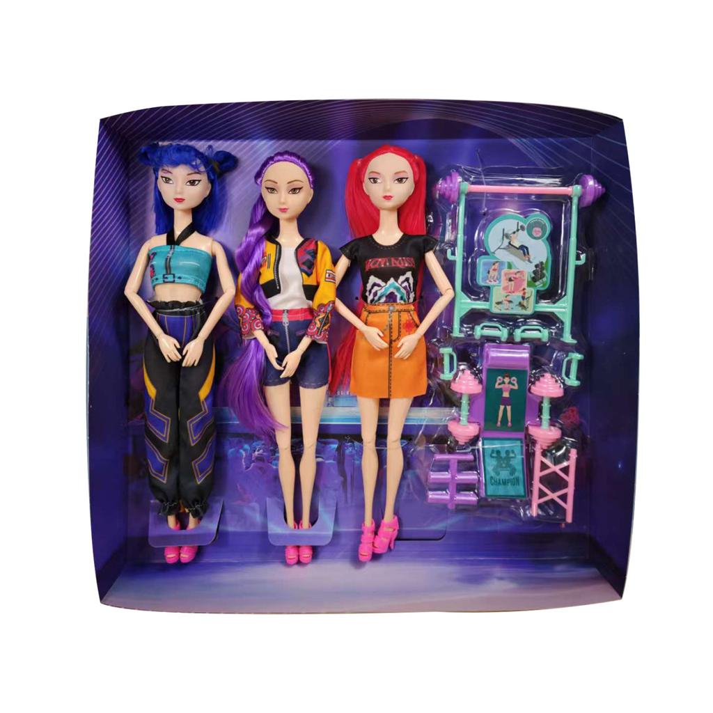 Fashionable Plastic Doll Figures Collection With Unique Stylish Outfits And Colorful Hairstyles Perfect Gift For Kids To And Creat