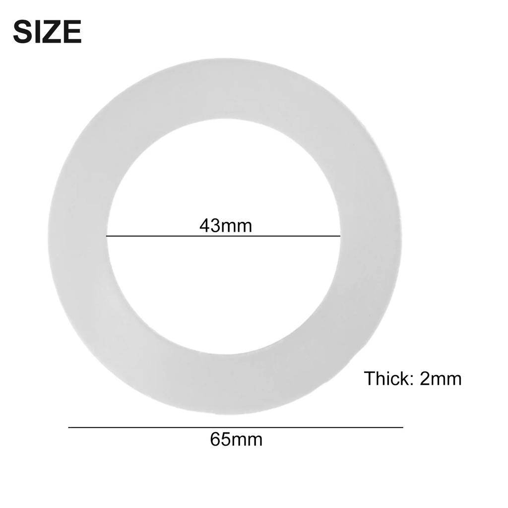 65mm Wide Cistern Diaphragm Washer Flush Valve Washer Clear Color Easy Installation Long-lasting Performance Perfect Fit