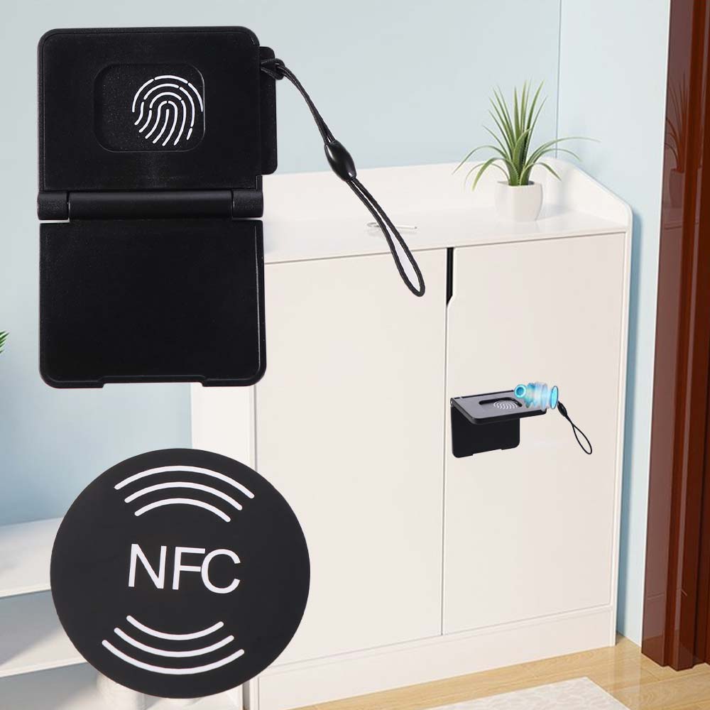 NFC Unlock Smart Cabinet Lock Long Battery Life Keyless Entry NFC Smart Lock Invisible Design Easy To Install Smart Locks