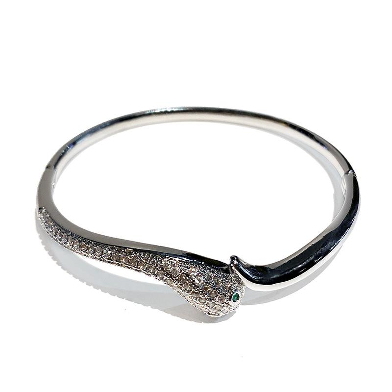 Zircon Serpentine Bracelet Exaggerated Bracelet, Light Luxury, High End Handpiece
