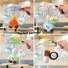 Cute Cartoon Badminton Table Tennis Billiards Racket Plush Keychain Car Key Holder Backpack Pendant Bag Decoration Accessories