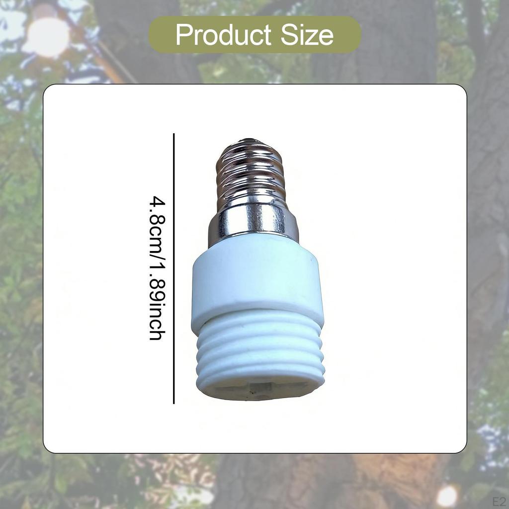 2Pcs E14 To G9 Light Adapter Bulb Base Converter Portable Adults Tool Replaces Professional