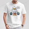 Summer Fashion TShirts Funny No Pain No Gain Duck Gym Workout  Fitness Training Casual T Shirt for Men Fashion New Tshirt