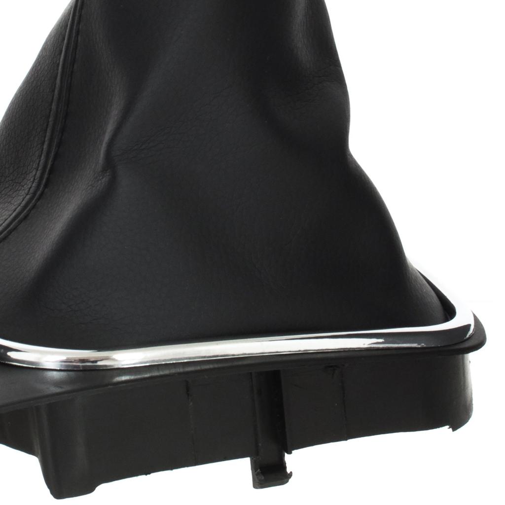 VW Touran 09-12 Pomo de Palanca de Cambios Plateado y Negro con Marco Cromado 6 Velocidades