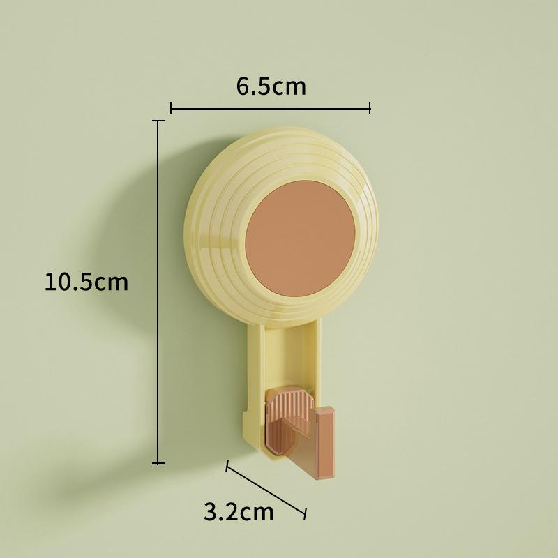

1 шт. прочный крючок с присоской без пробивного отверстия вакуумный клей на задней стороне двери ванной комнаты не оставляет следов настенный клей для ванной комнаты T жёлтый