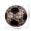 THE ROOKIE Indoor Soccer Ball Colorful Machine Stitched PVC Size 5 Team Training Competition Ready Durable High-Bounce Cool Sports Gift
