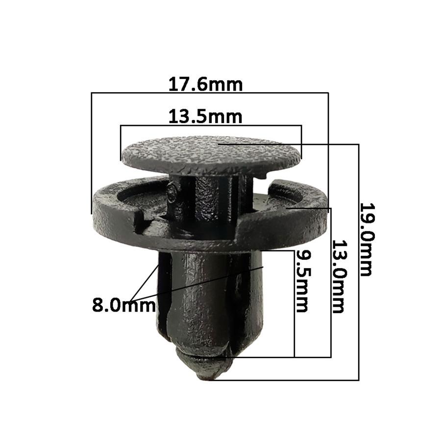 150Pcs Mixed Car Bumper Fender Panel Trunk Screw Rivets Plastic Fastener Clips