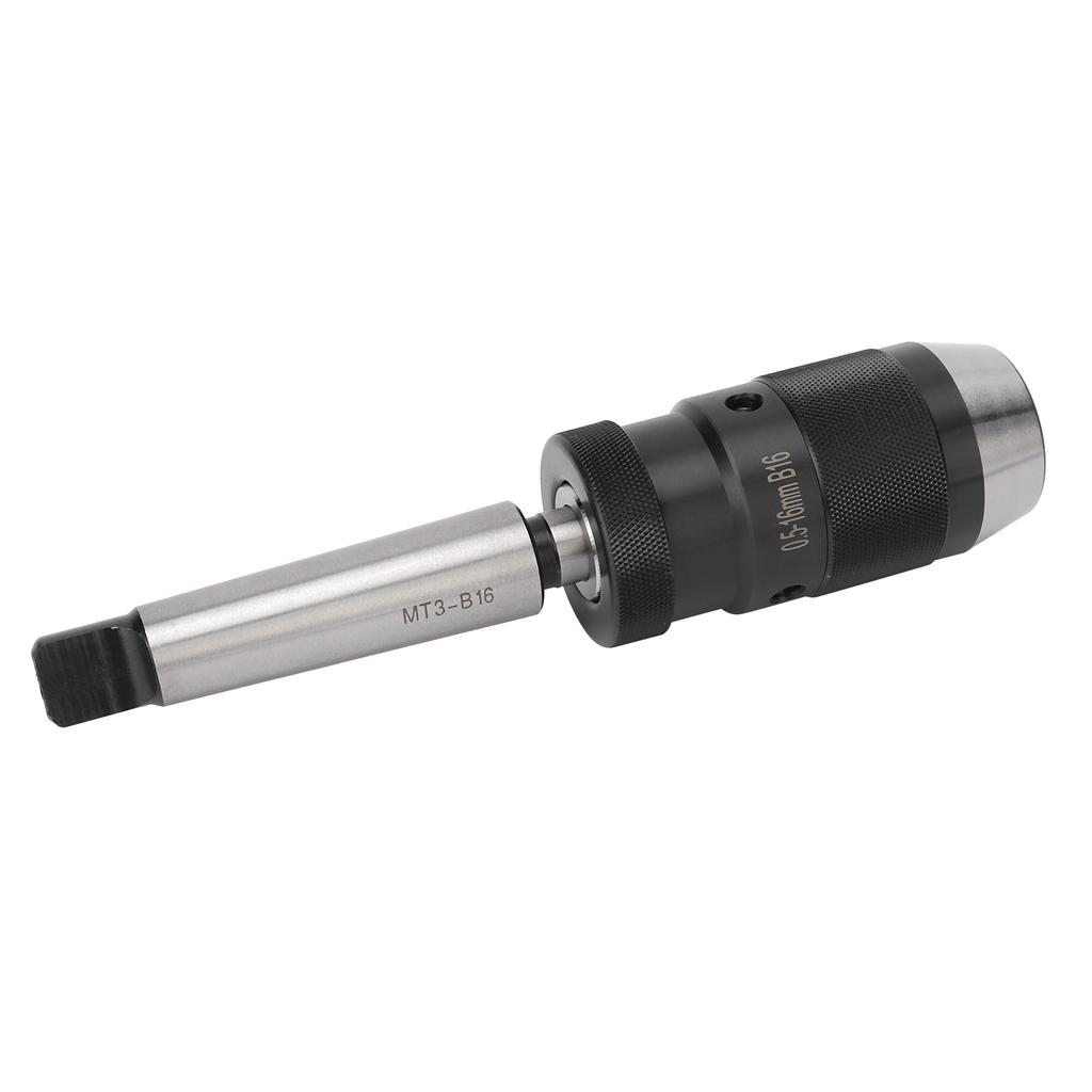 Keyless Drill Chuck Morse Taper Quick Release for Column Drilling Machine MT3‑B16 0.5‑16mm