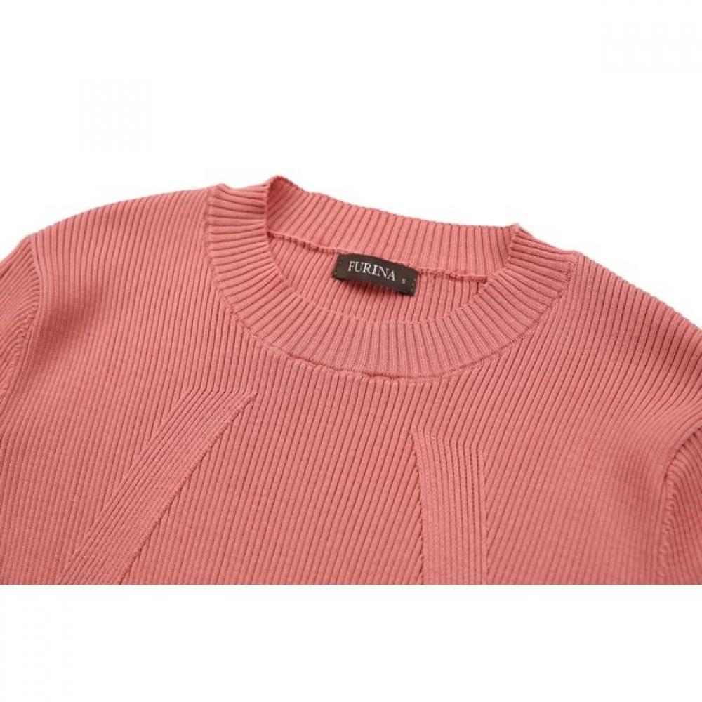 FURINA Super Piuma CoTTon Rib Round T shirT