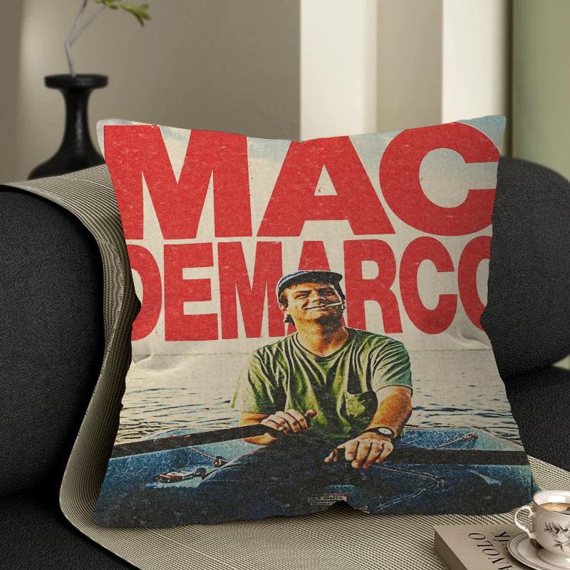 Mac Demarco Maple Design Cushion Cover Happy Autumn Harvest Decor Holiday Decorati Pillow Cover