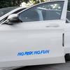 Premium Auto-Buchstaben-Aufkleber für die Außenansicht des Autos Schnelle Montage Abnehmbar Kein Risiko Kein Spaß Aufkleber