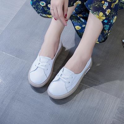 Leather Doudou Shoes Women's College Style Mori Women's Versatile Non-slip Flat-soled Single Shoes Beef Tendon Sole Breathable