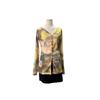 Chic Retro Tie-Dye V-Neck Mesh Sun Protection Cardigan with Stylish Long Sleeves