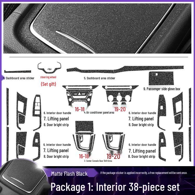 Hyundai Elantra 16-20 Carbon Fiber Gear Shift Protective Film