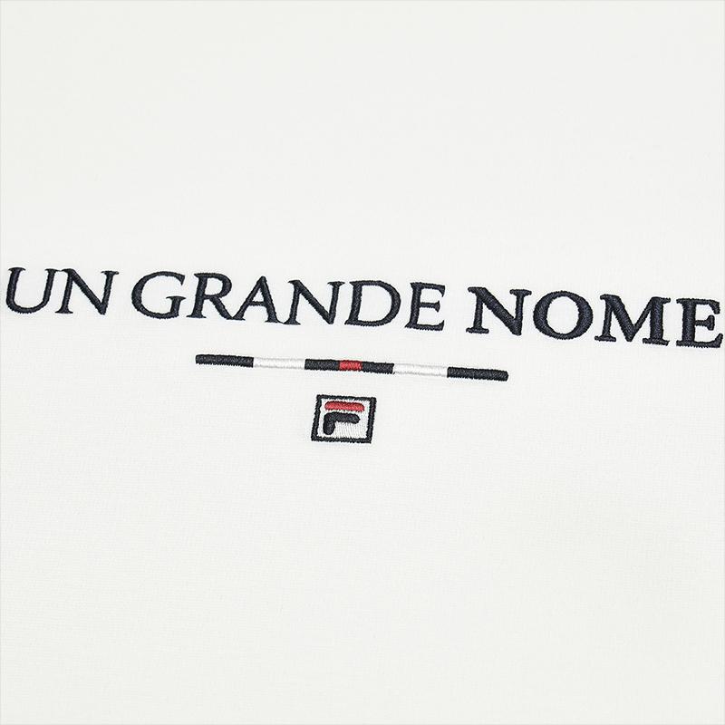 Fila Heritage Simple Fashion Versatile Sports Casual Comfortable Knit Pullover Long Sleeve T-Shirt Men Tops F11M548216F-WT