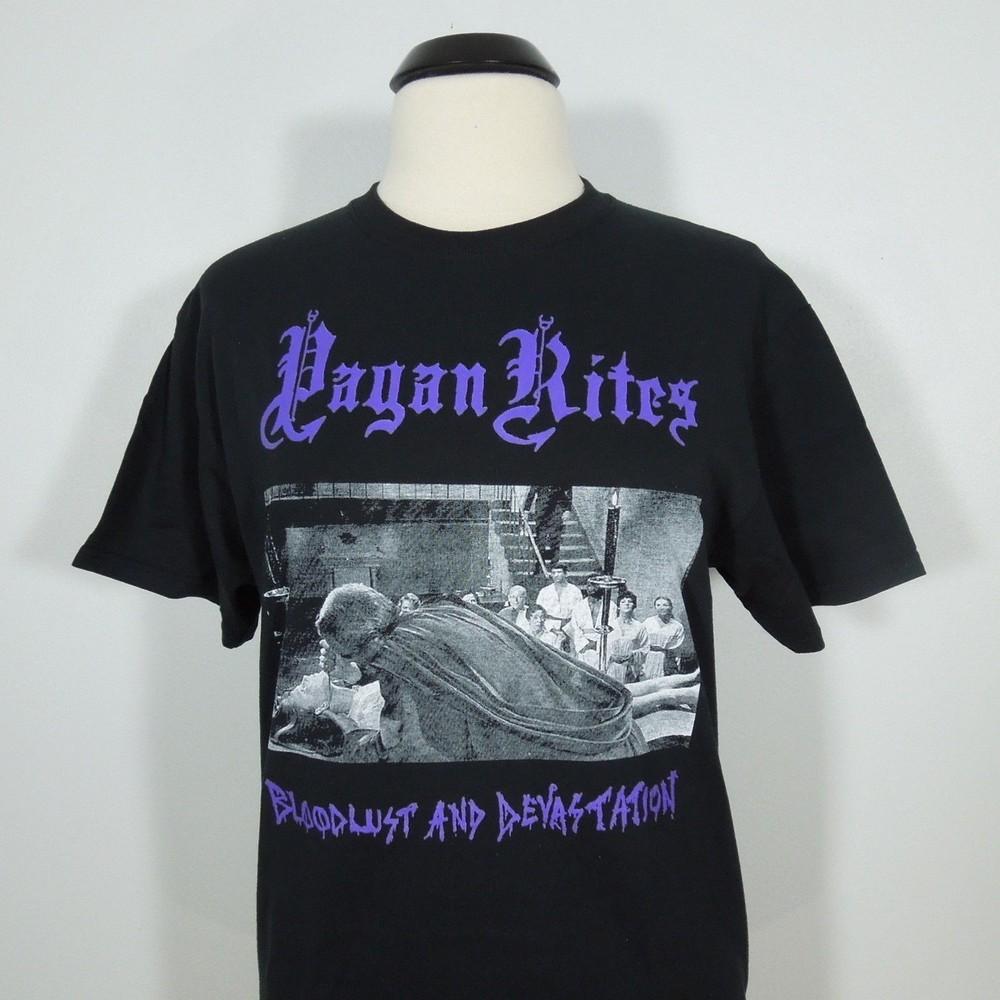 PAGAN RITES Bloodlust And Devastation S SMALL T-Shirt Black Unisex T-Shirt S