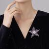 1Pcs Sparkling Crystal Brooch Pin Cute Snowflake Star Flower Pattern Jewelry for Women Christmas Gift Choice