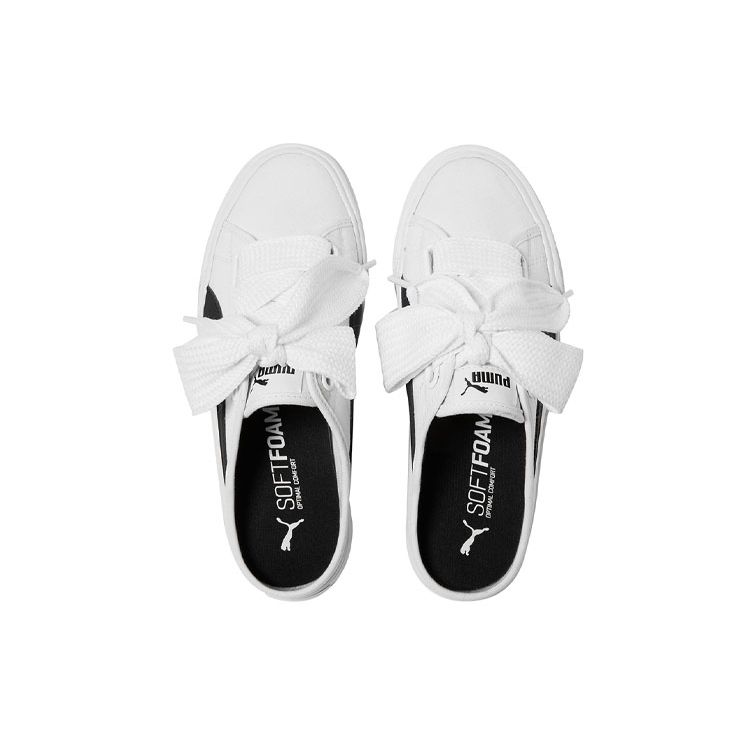 Puma Bari Mule Ribbon Women's White Black 382331-03