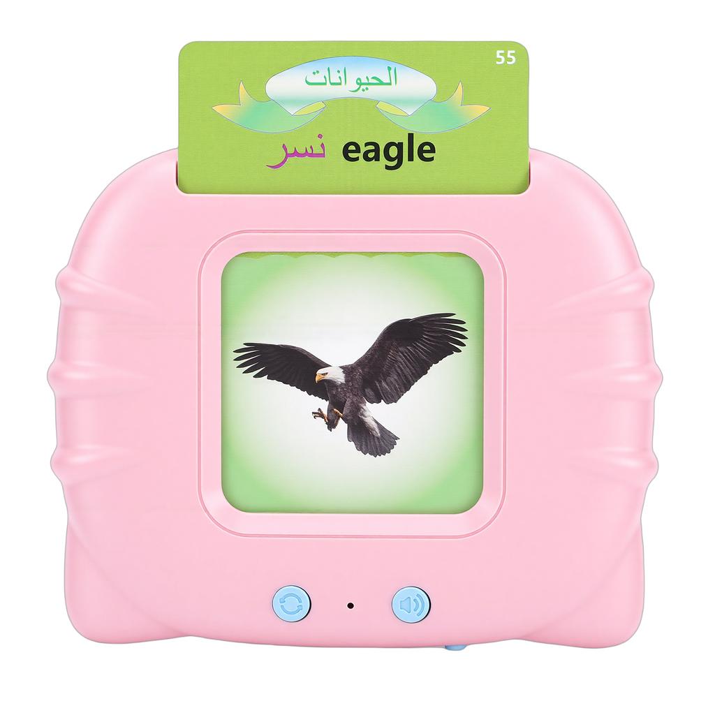 Flash Cards Learning Machine Early Learning Education Talking Flash Cards for Kids Toddlers Pink