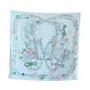 NINA SOLOR Floral Twill Silk Scarf